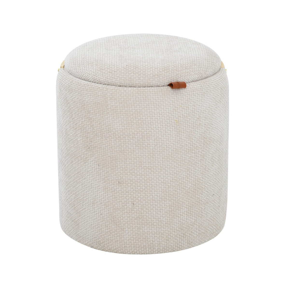 Lykke Puff Trähandtag Beige