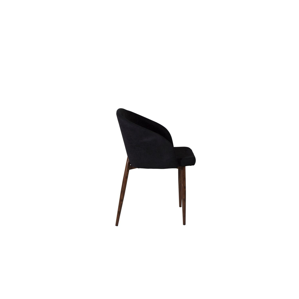Båge Matstol Svart,Natur, Polyester, 55 x 83 x 49