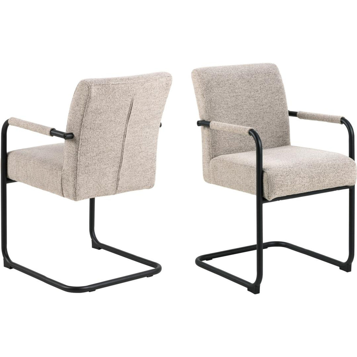 Jordaan Karmstol Monza tyg Beige