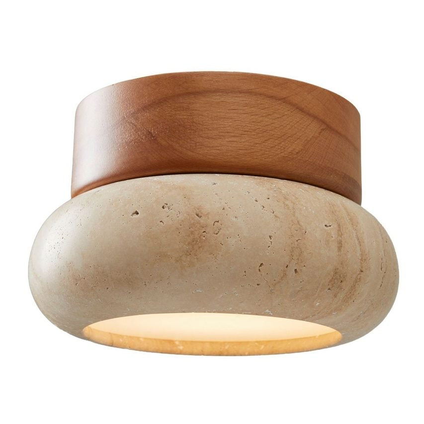 Skopje-S Vägglampa Ek beige