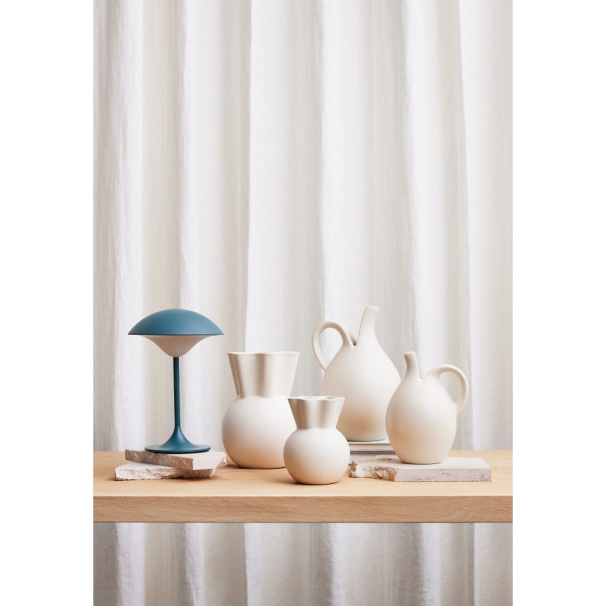 Eva Stoer Nielsen Vas Vit, 14 cm