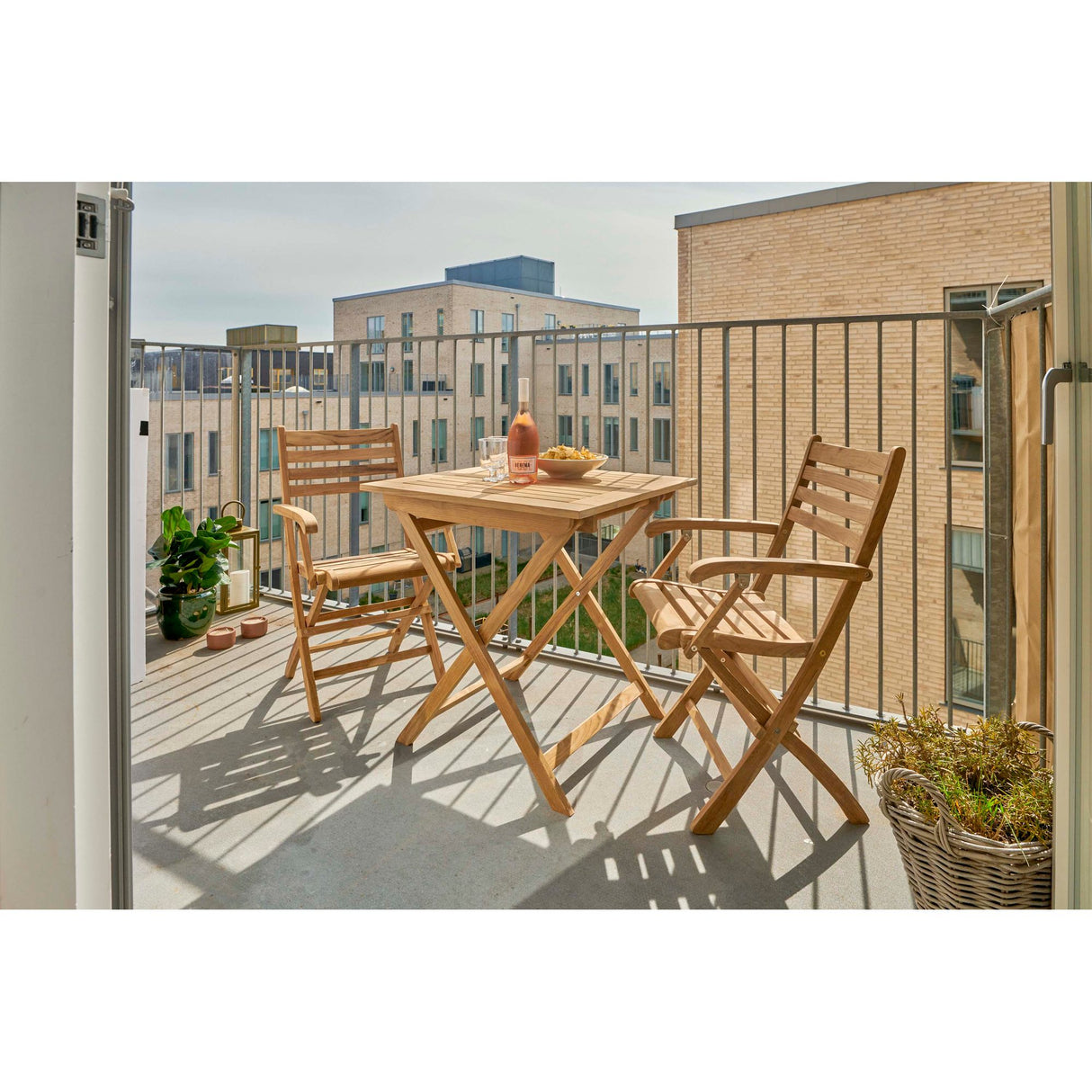 York 70x70 cm Klaffbord Teak