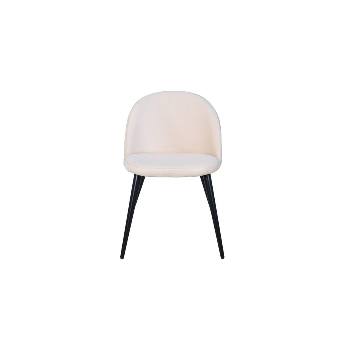 Sammet Matstol Beige,Svart, Polyesterlinne, 54 x 77 x 50