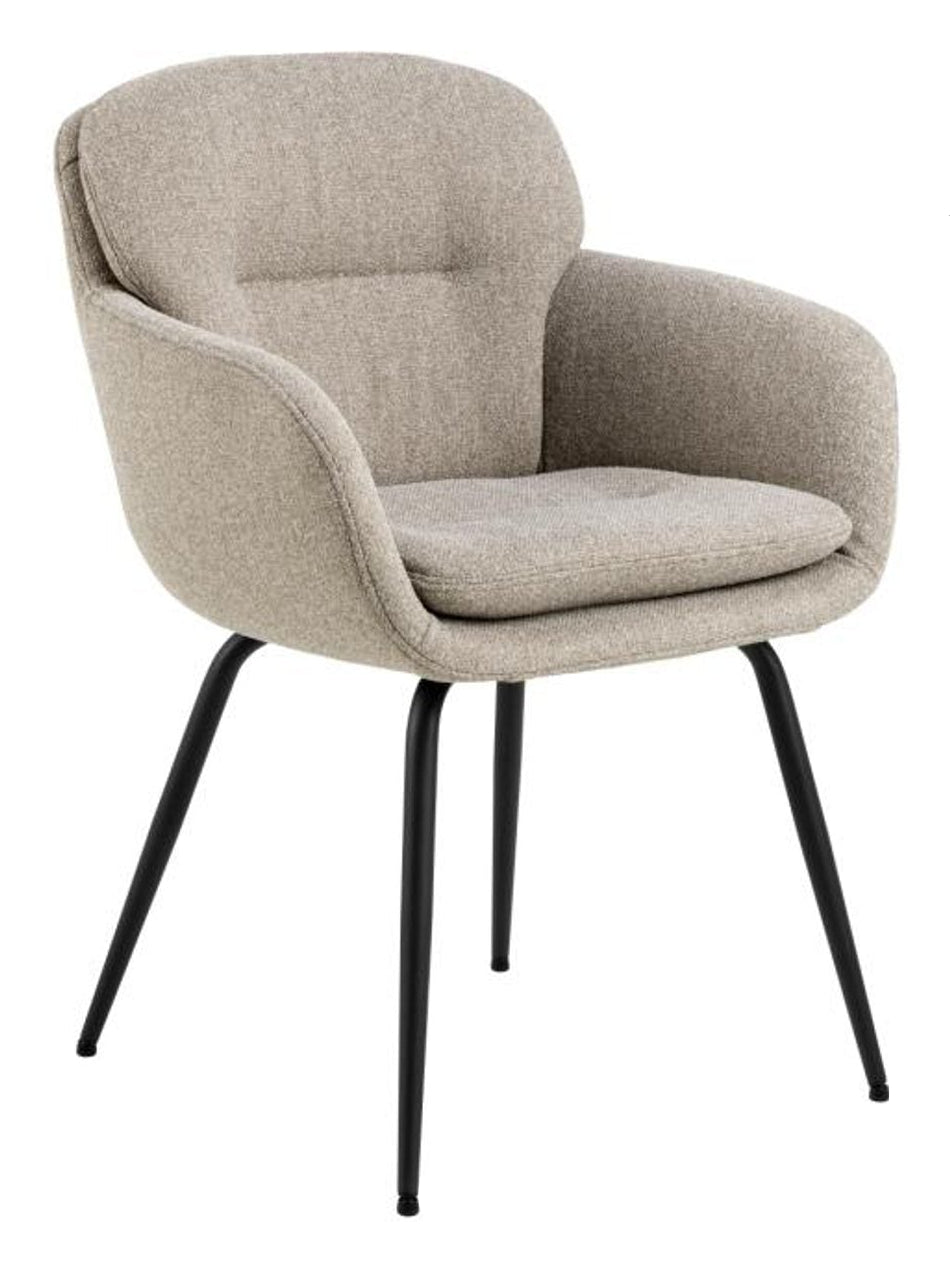 Charlize Karmstol Alea tyg Beige