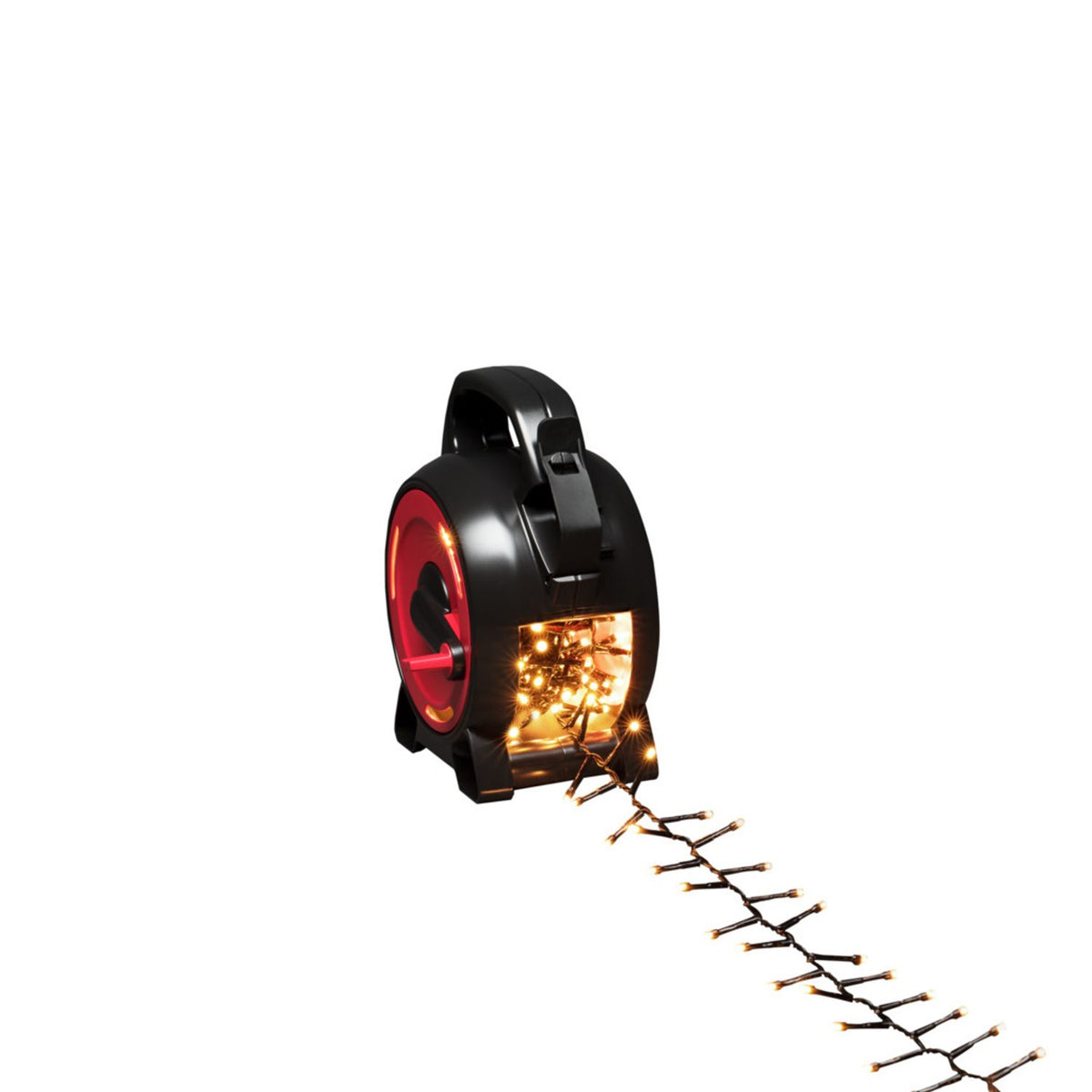 med Sladdvinda Cluster LED Svart Kabel Ljusslinga Ute 6.58m, Amber