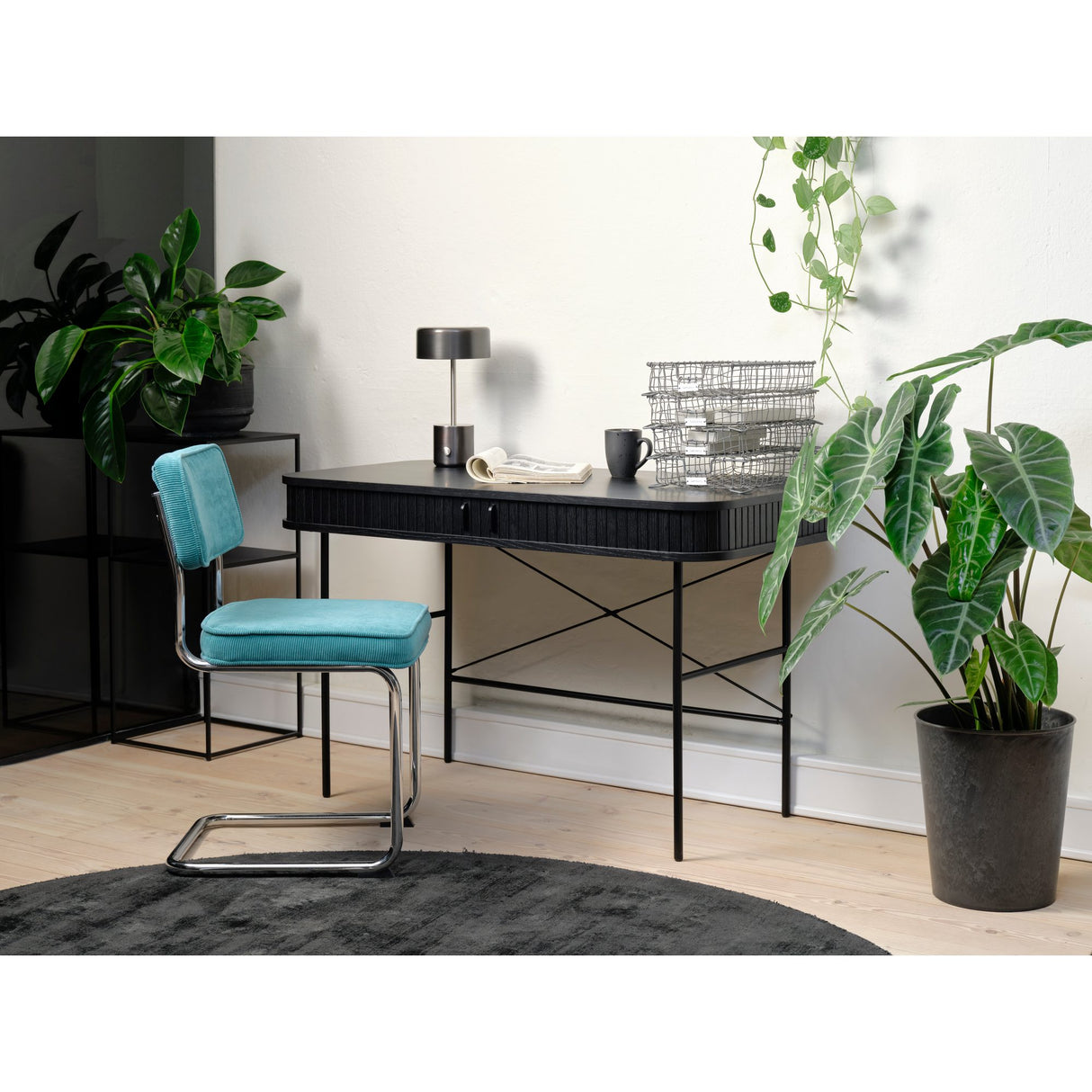 Accento 60x120 cm Skrivbord Svart Ek