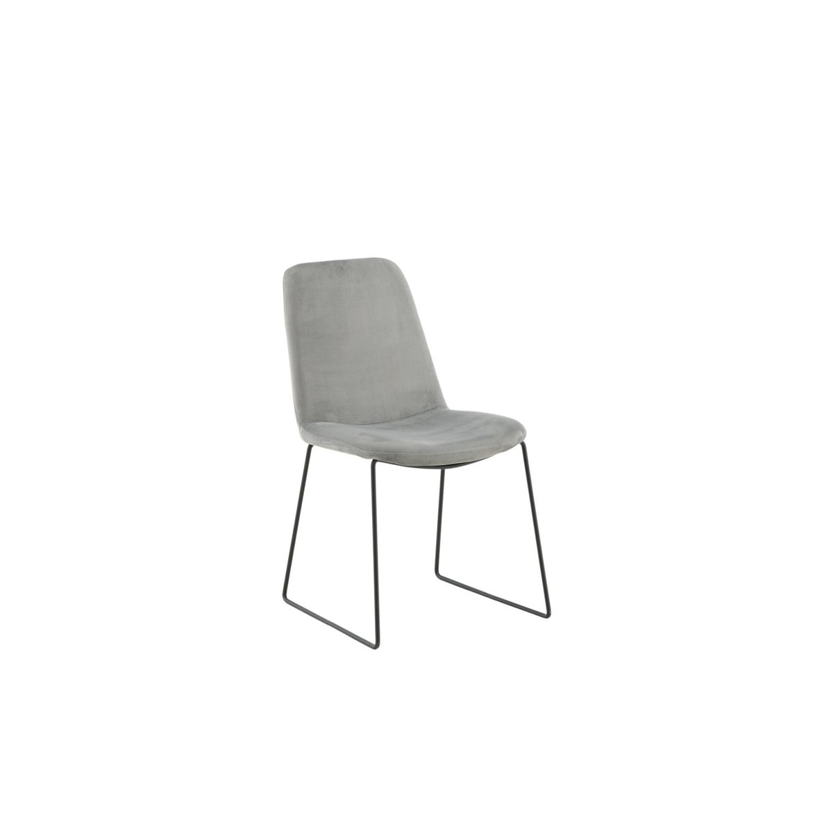 Muce Matstol Svart, Grå, Polyestersammet, 63 x 84 x 43