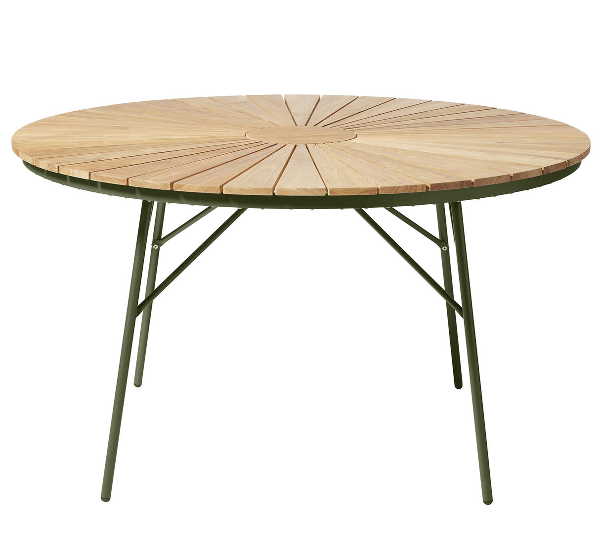 Ellen Trädgårdsbord i Teak och Aluminium 130 cm, Grön