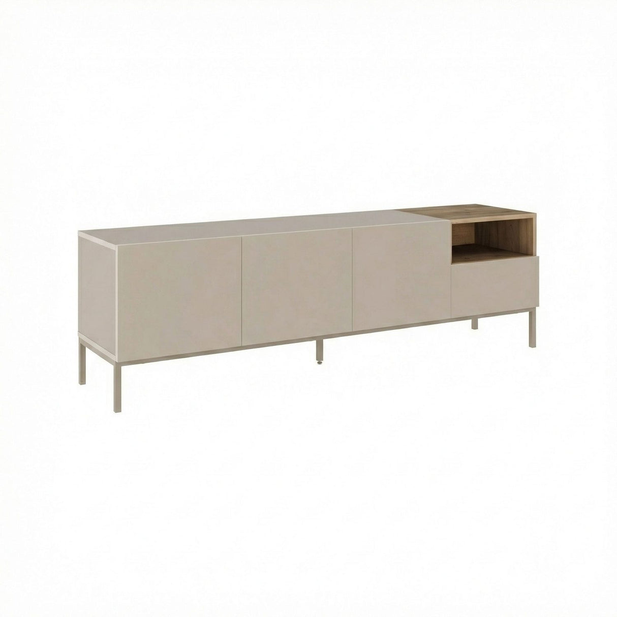 Salvador 180 (180 x 55 x 41,8 cm) TV-bänk Sandsten naturlig ek