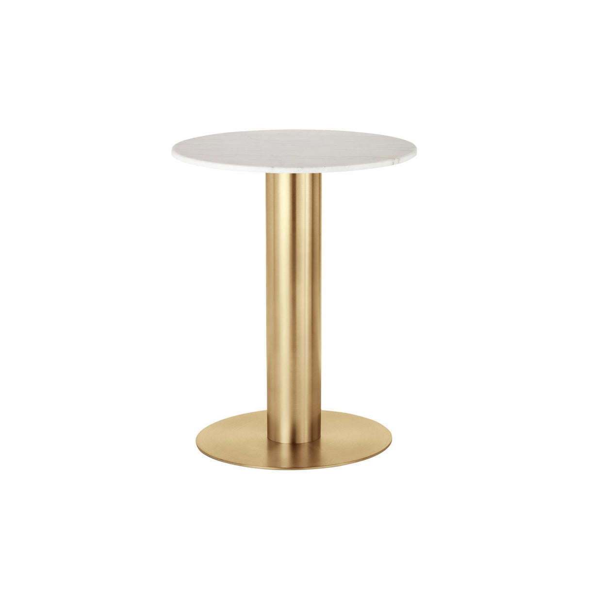 Tube Matbord med stenskiva Brass, 60 cm