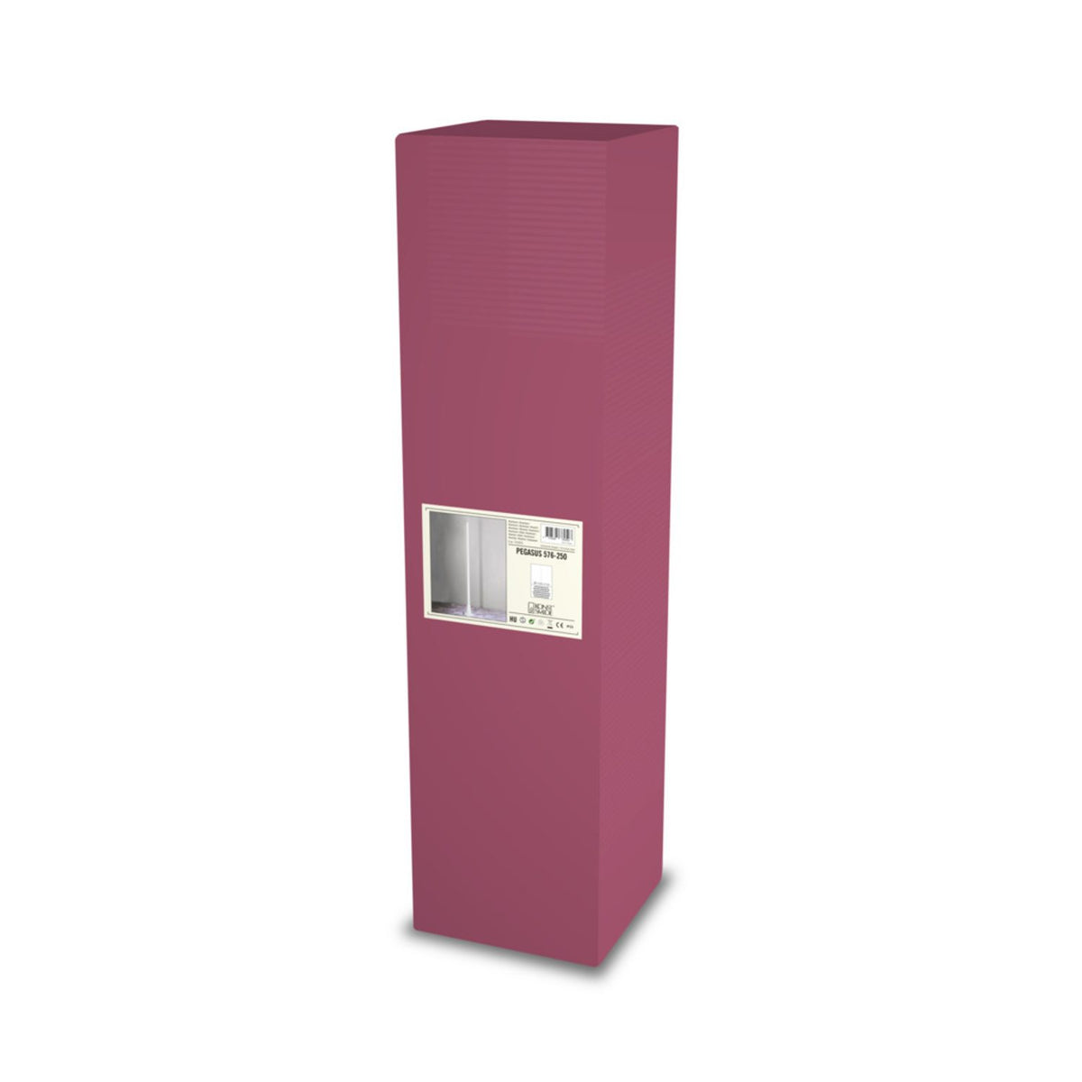Pegasus 187 cm Belysningsstolpe Vit