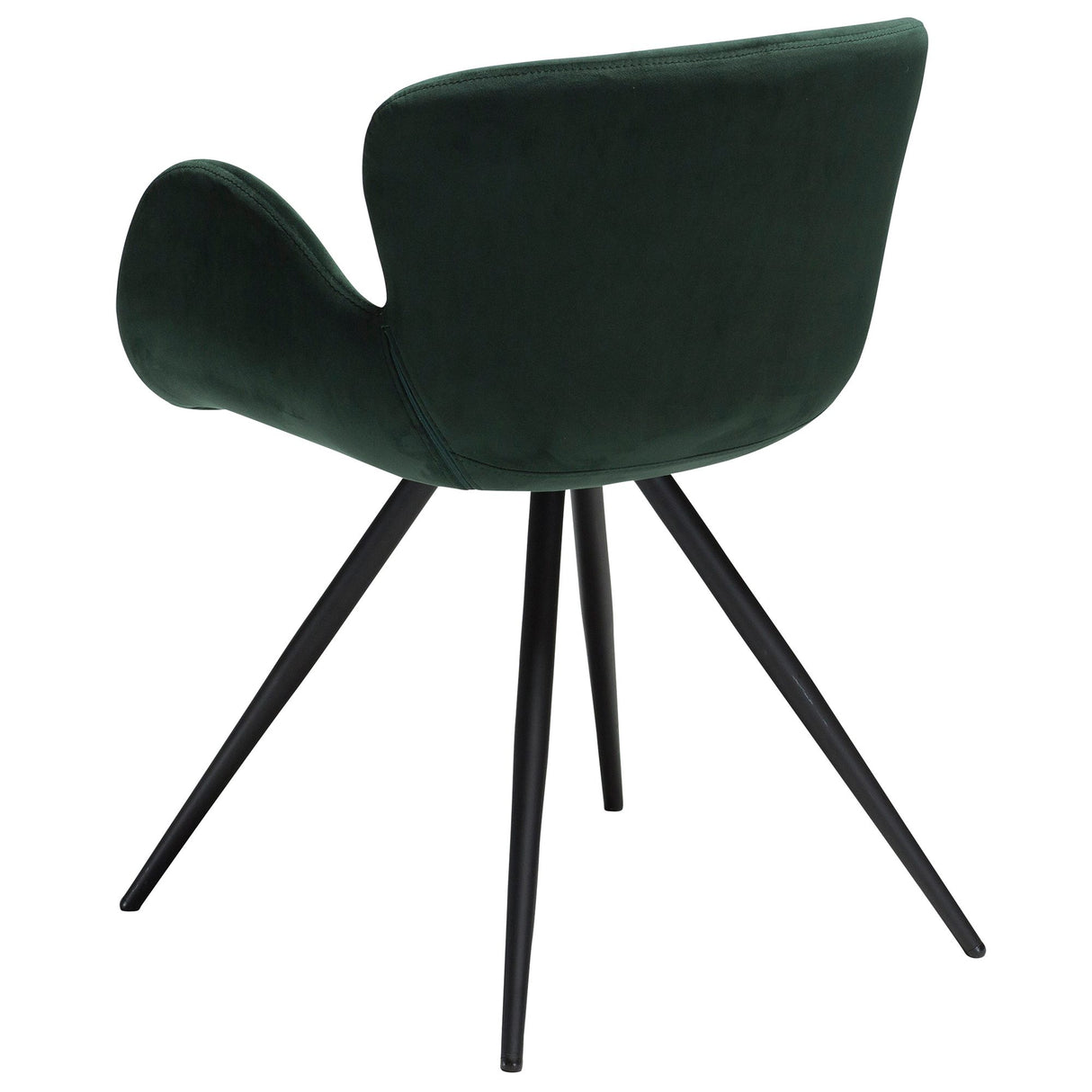 Gaia Stol Emerald Green Velvet, Black