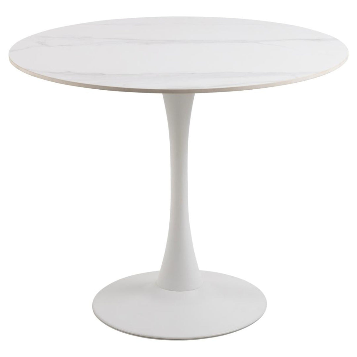 Rennes Matbord Rund 90 cm Vit Unico