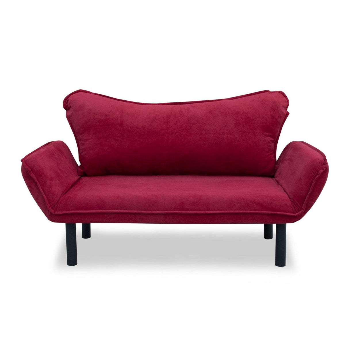 Chatto (150 x 75 x 70 cm) 2-sits bäddsoffa Vinröd