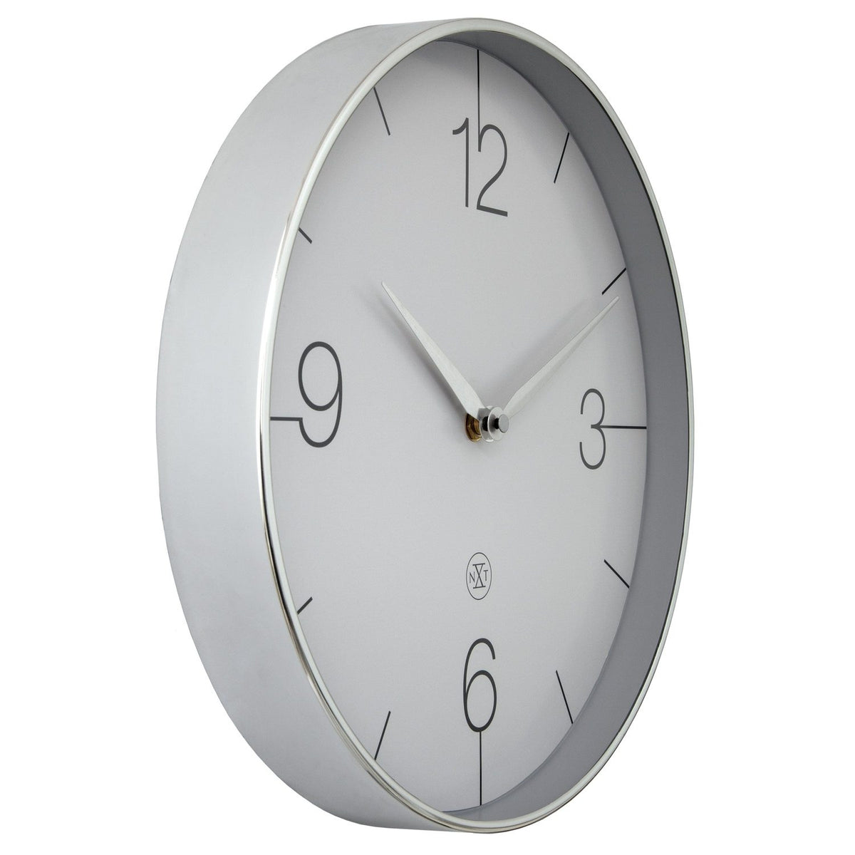 Finesse nxt 30,5 cm /grå Väggklocka Krom