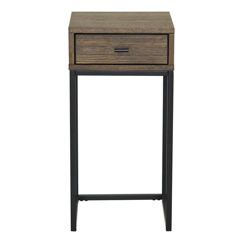 Regal Sängbord Brunlackad Ek, 60 cm