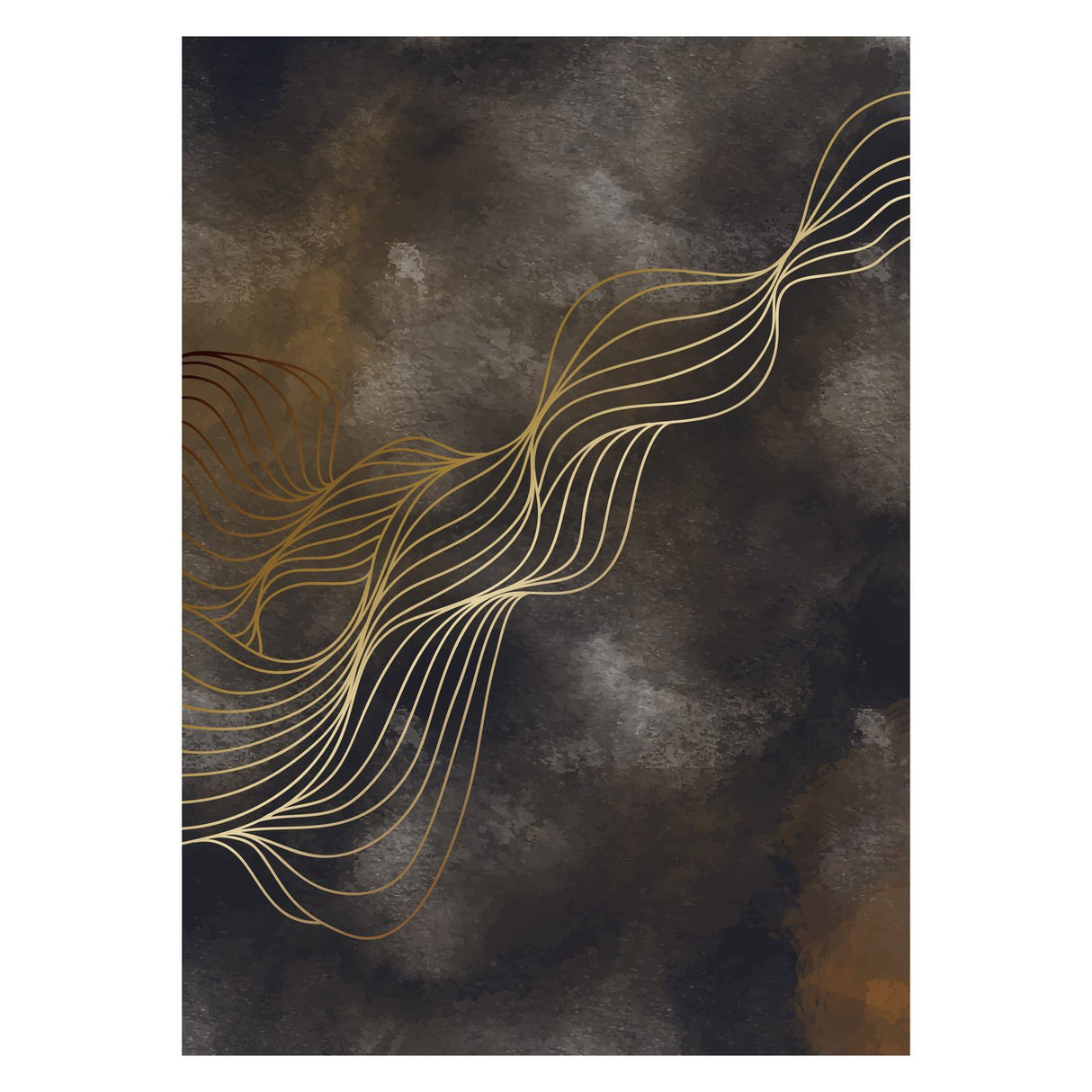 Våg Poster Flerfärgad, 21 x 30 cm