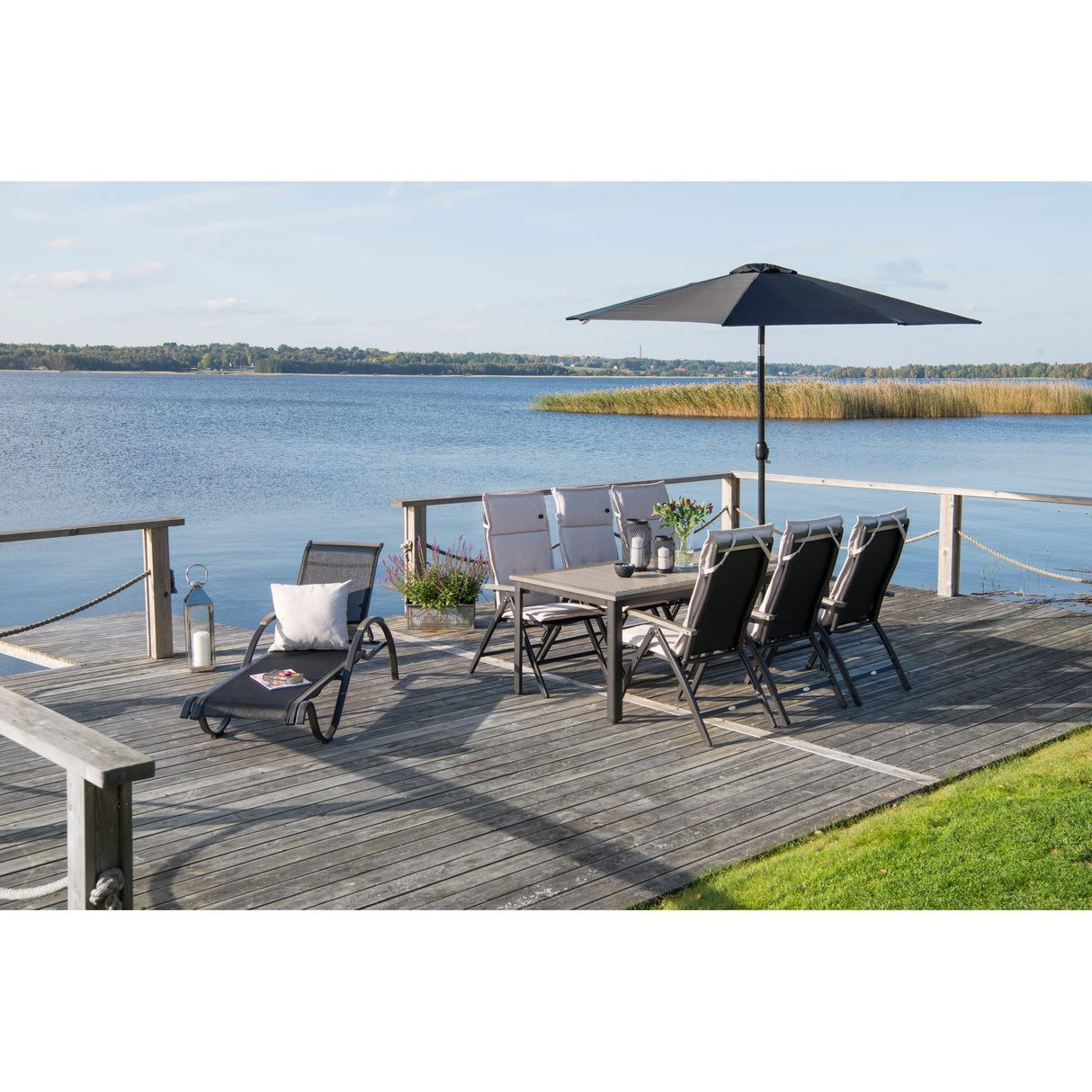 Parasoll 300 cm Svart