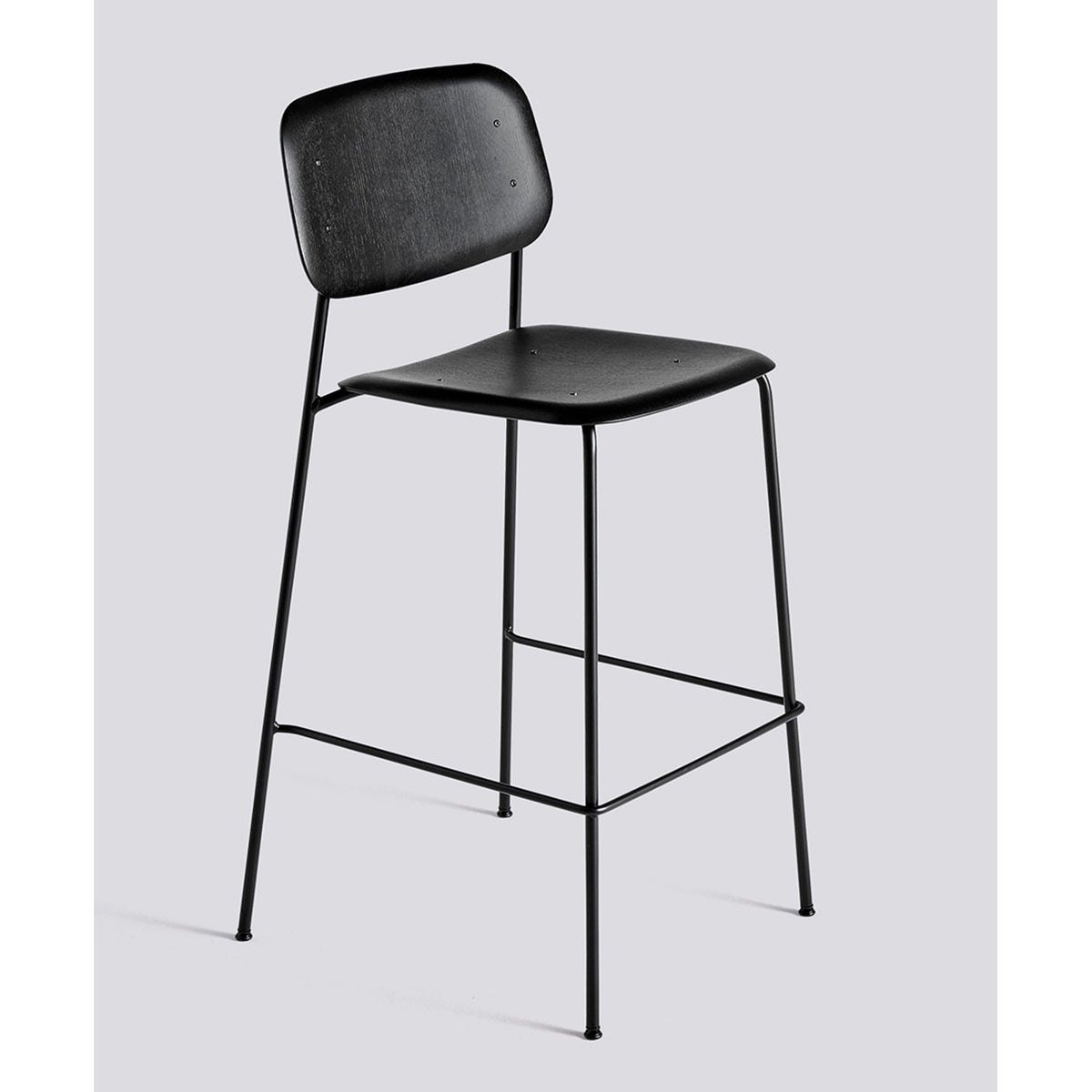 Soft Edge 90 75 cm Barpall Black – ekfaner med vattenbaserad lack