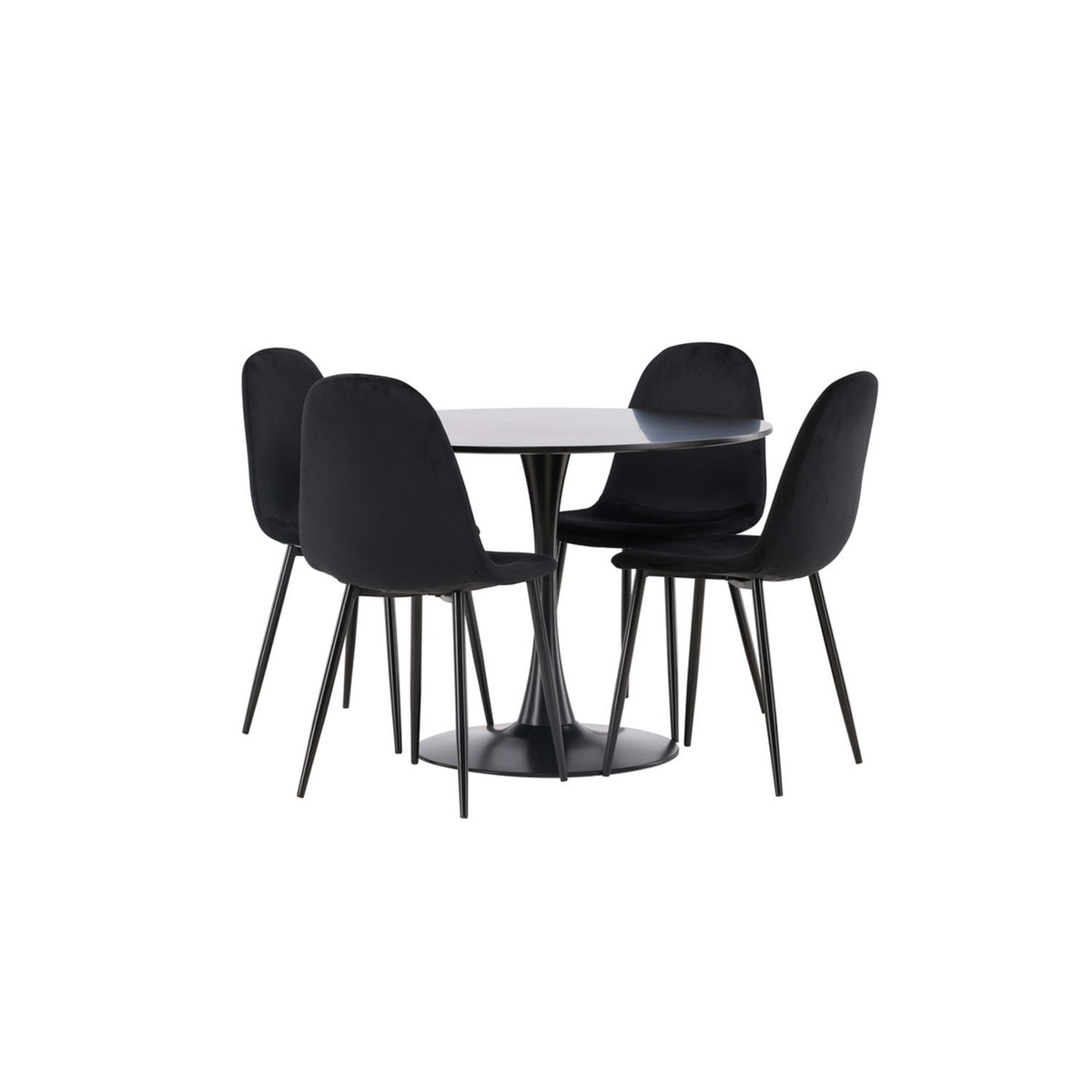 Glade, Polar Rund matgrupp Svart, Svart, ⌀100
