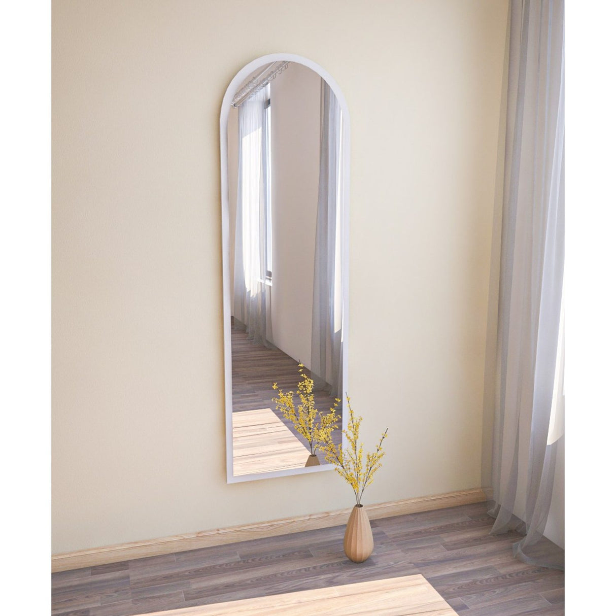 Bern (50 x 160 x 2,2 cm) Spegel Vit