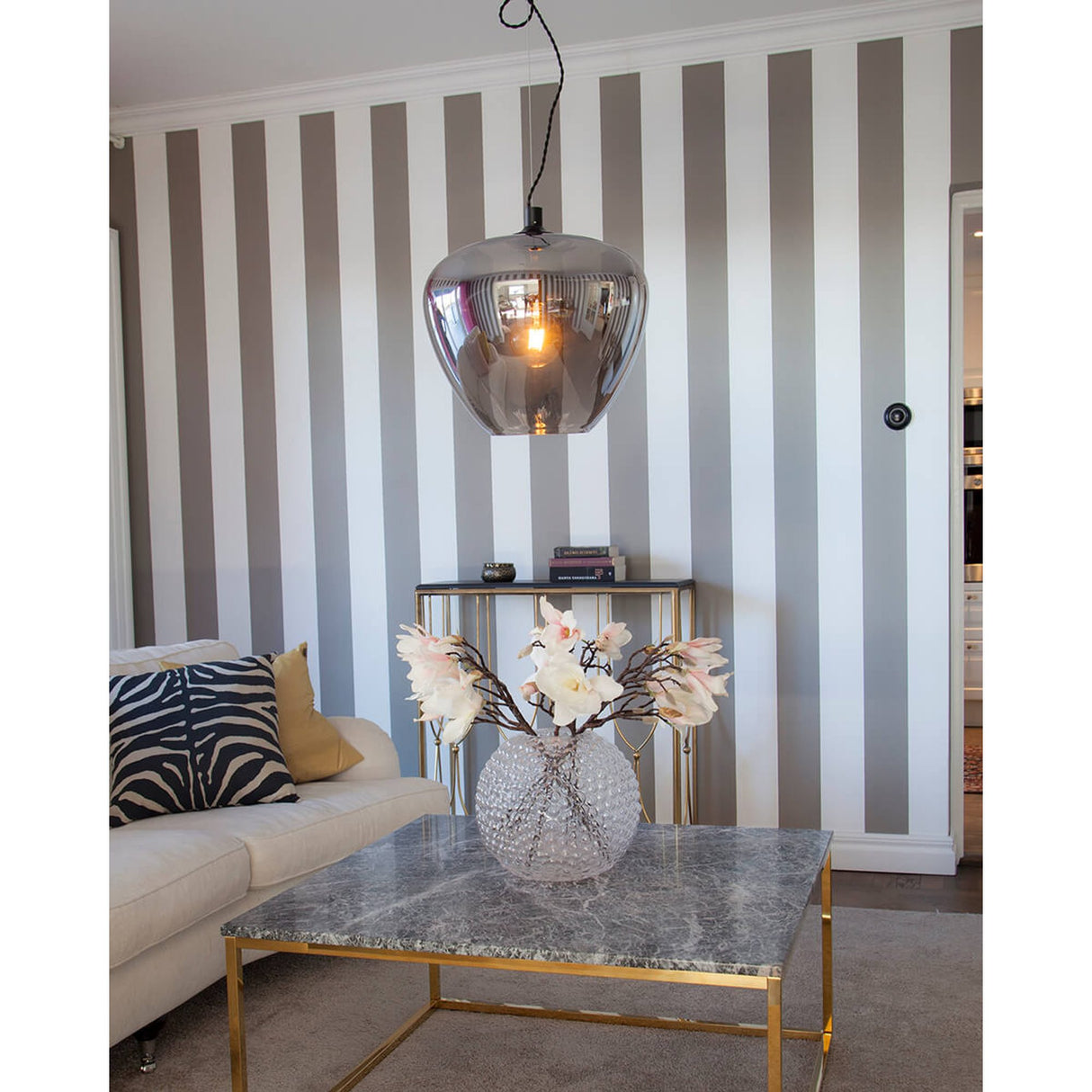 Bellissimo Grande Taklampa Rökgrå