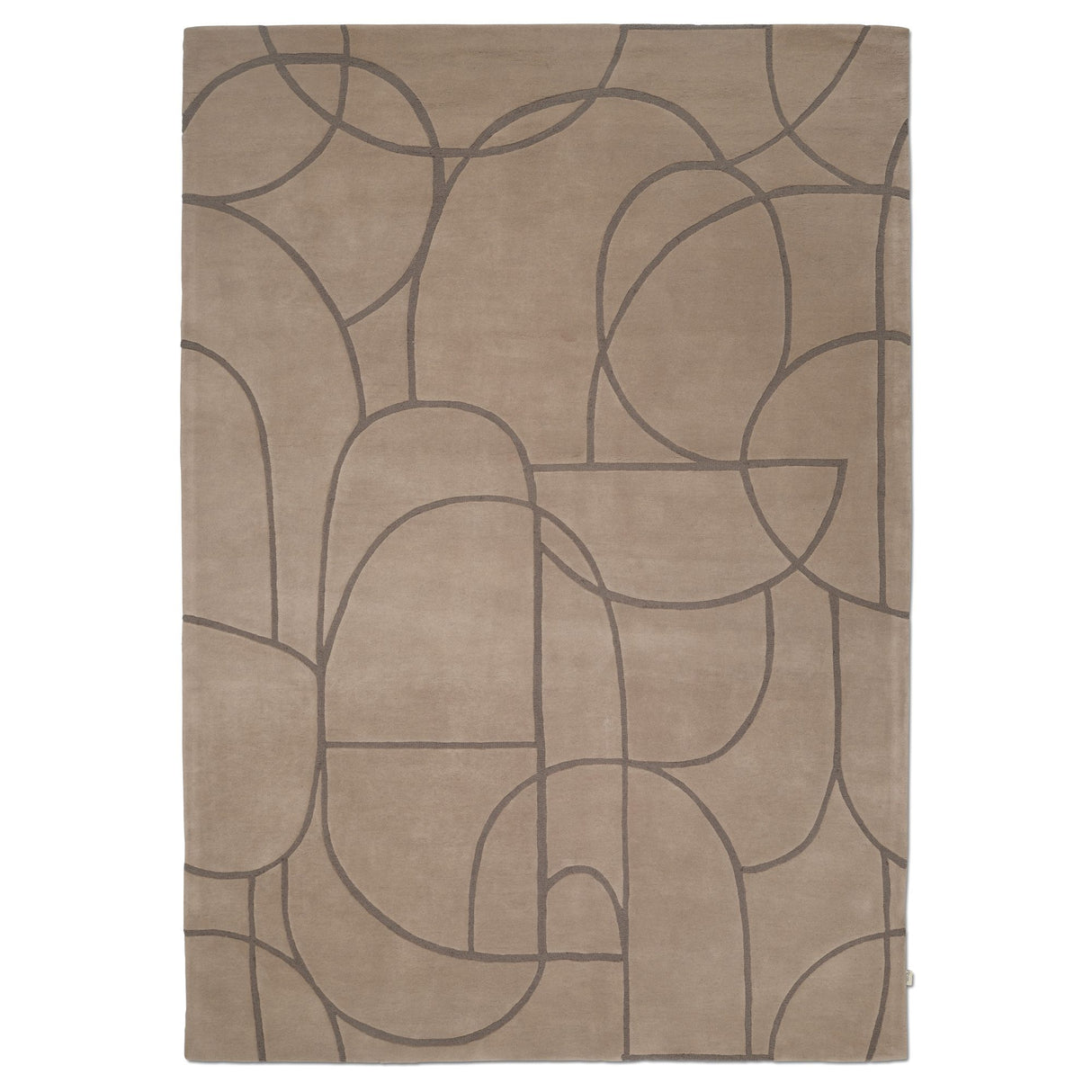 Modern Abstract Matta Beige