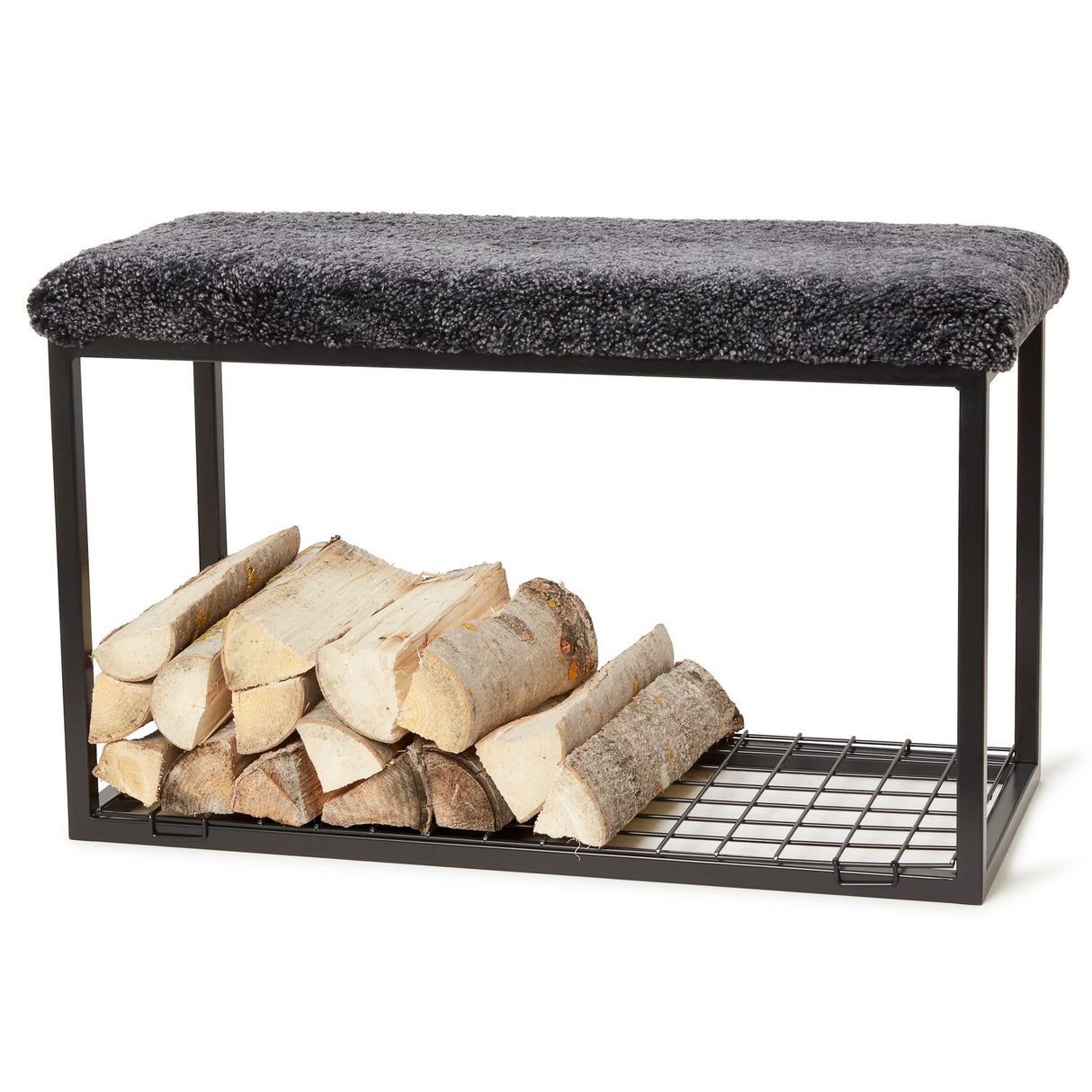Palle L Bänk Dark Grey/Black