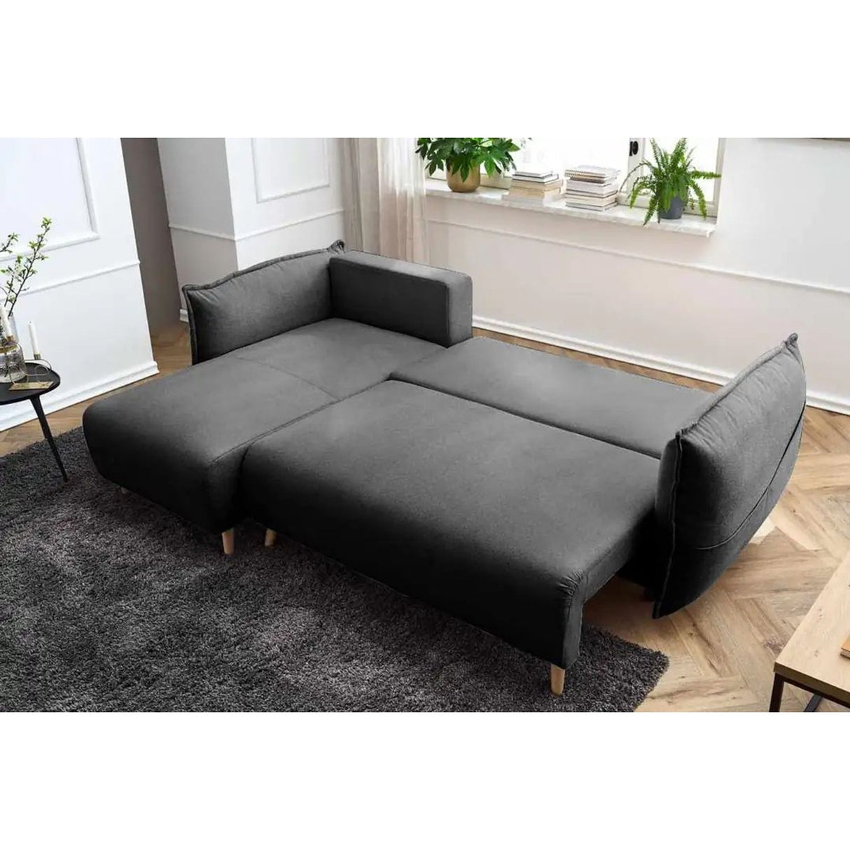 Eros Hörnbäddsoffa Antracitgrå