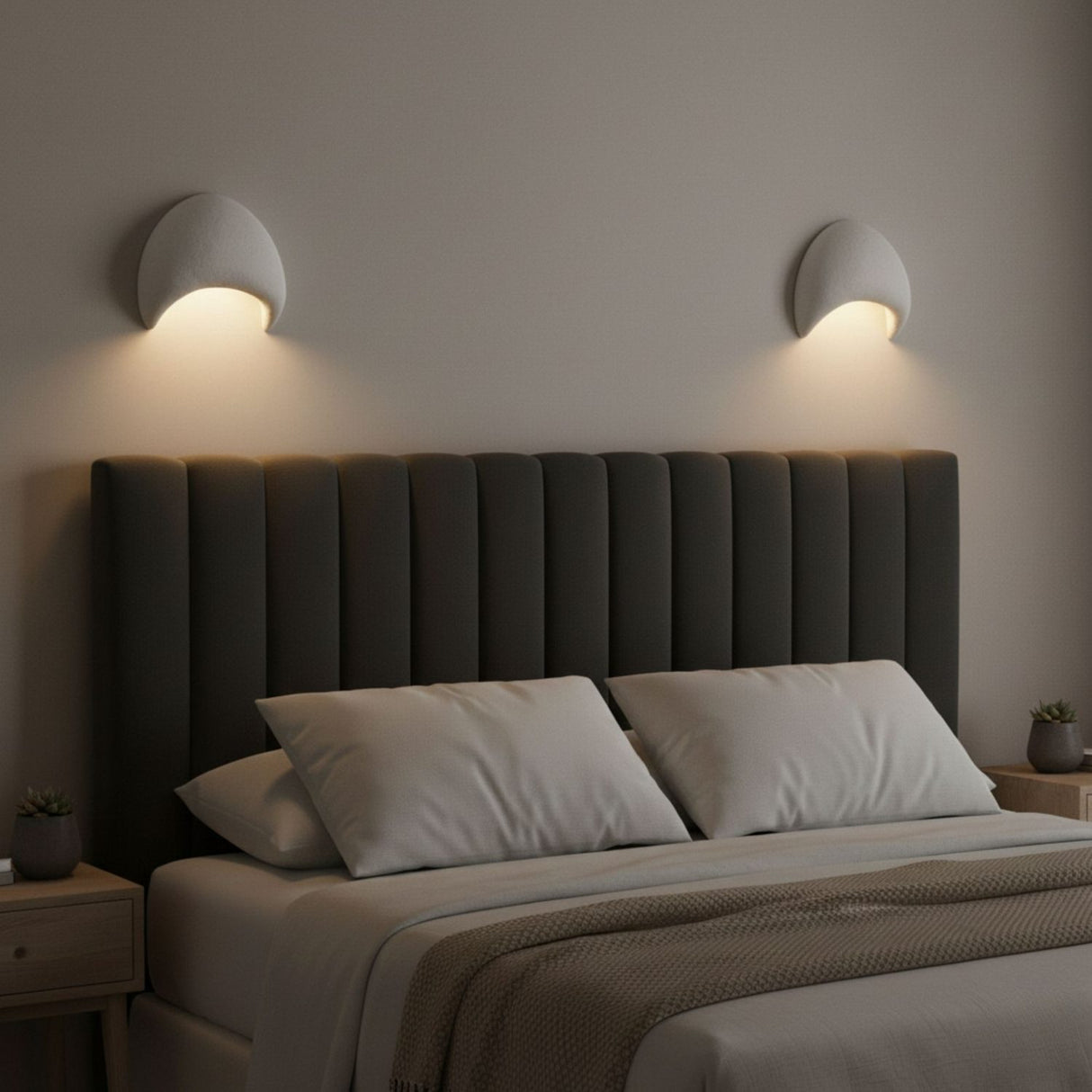 Kigali Small Wall (H 22 cm) Vit Vägglampa