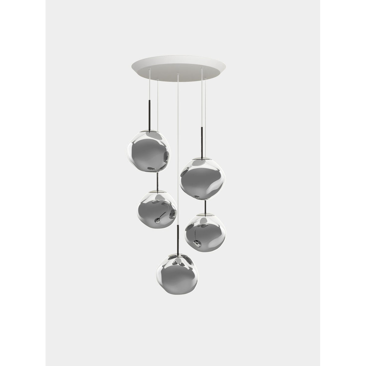 Melt Mini Rund Pendelsystem Silver