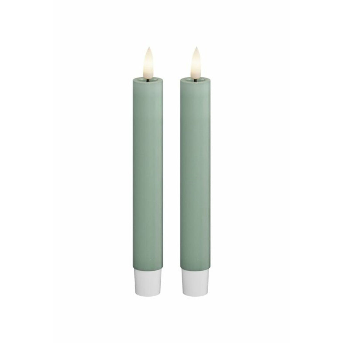 LED 2-Pack 2,2x15 cm Kronljus Sage Green