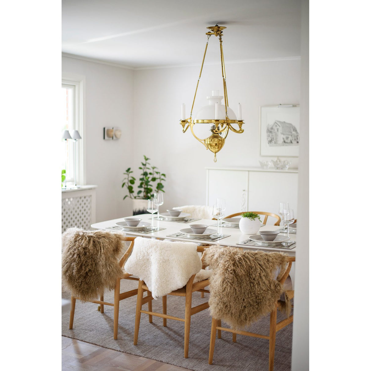 Shansi 55x95 cm Fäll Taupe
