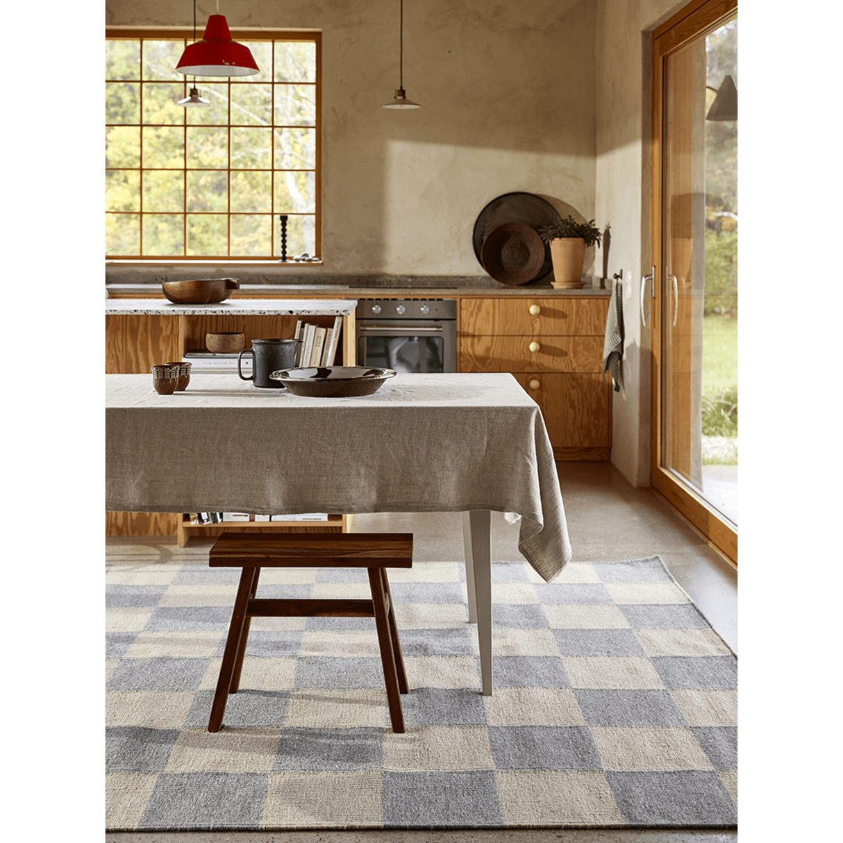 Square Matta Grå/Natur