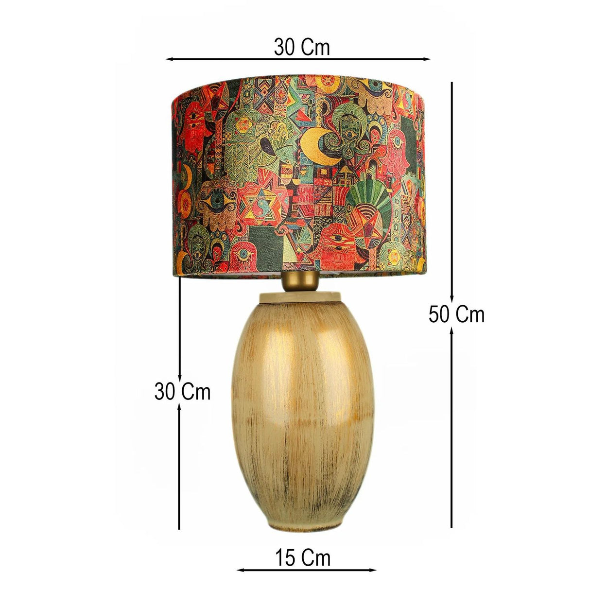 Bordslampa Serie 16 (H 50 cm) Flerfärgad Bordslampa