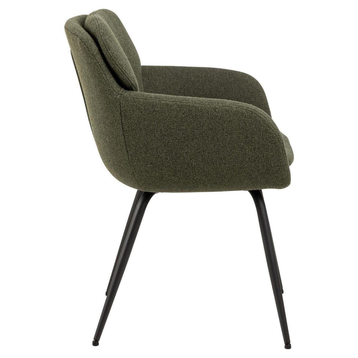 Charlize Karmstol Alea tyg Grön