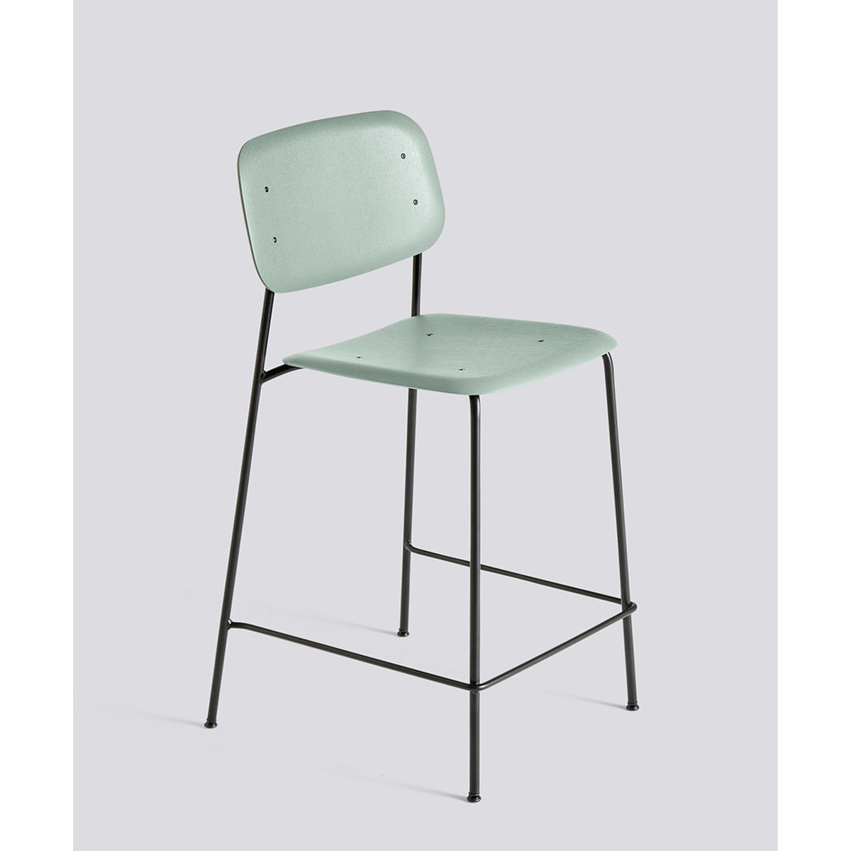 Soft Edge 90 65 cm Barpall Dusty green – ekfaner med vattenbaserad lack