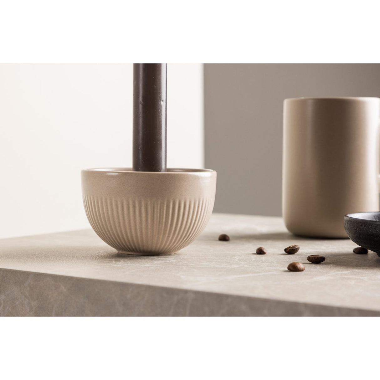 Posh Ljusstake Beige, ⌀9