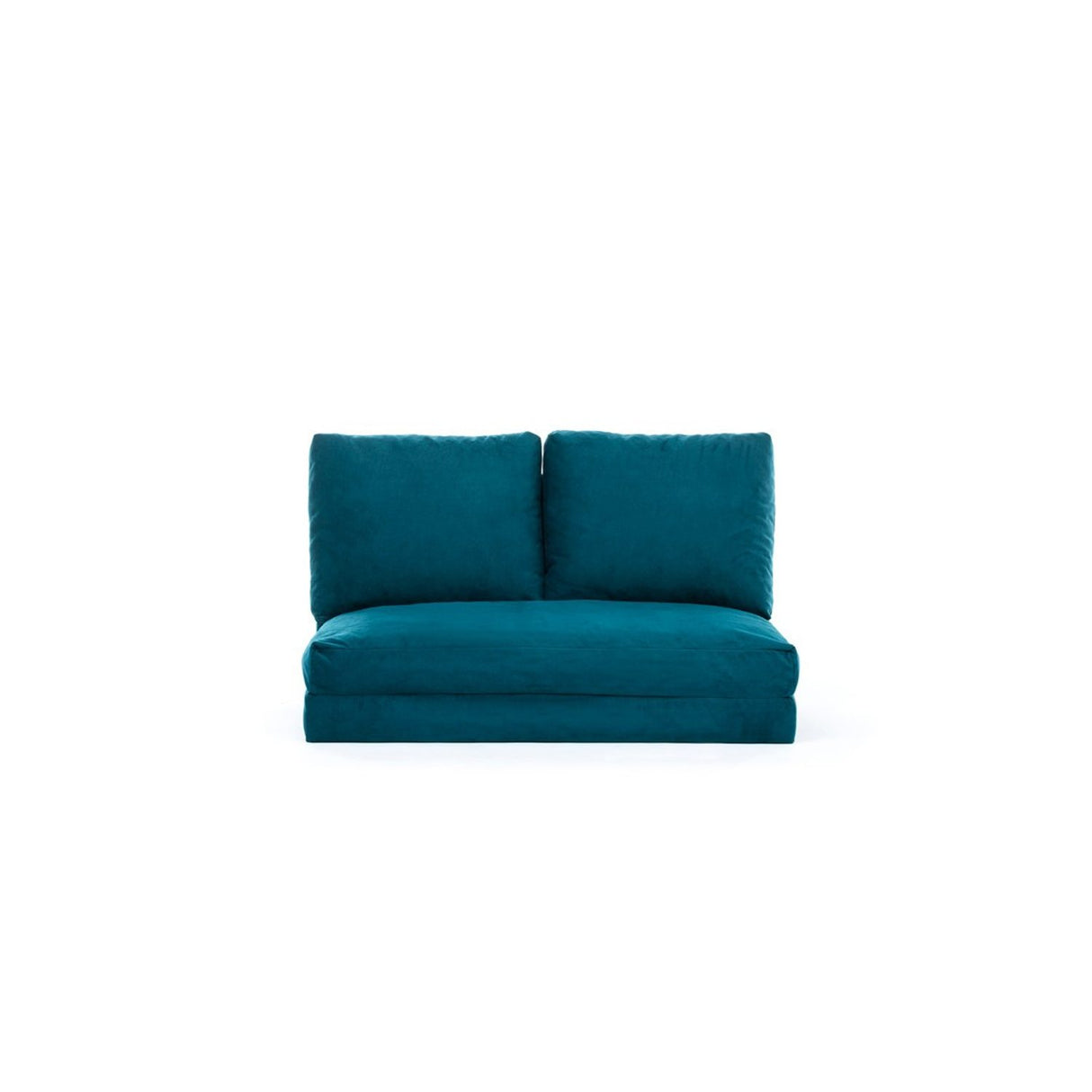Malabo (32 x 127 x 120 cm) 2-sits bäddsoffa Petroleumgrön