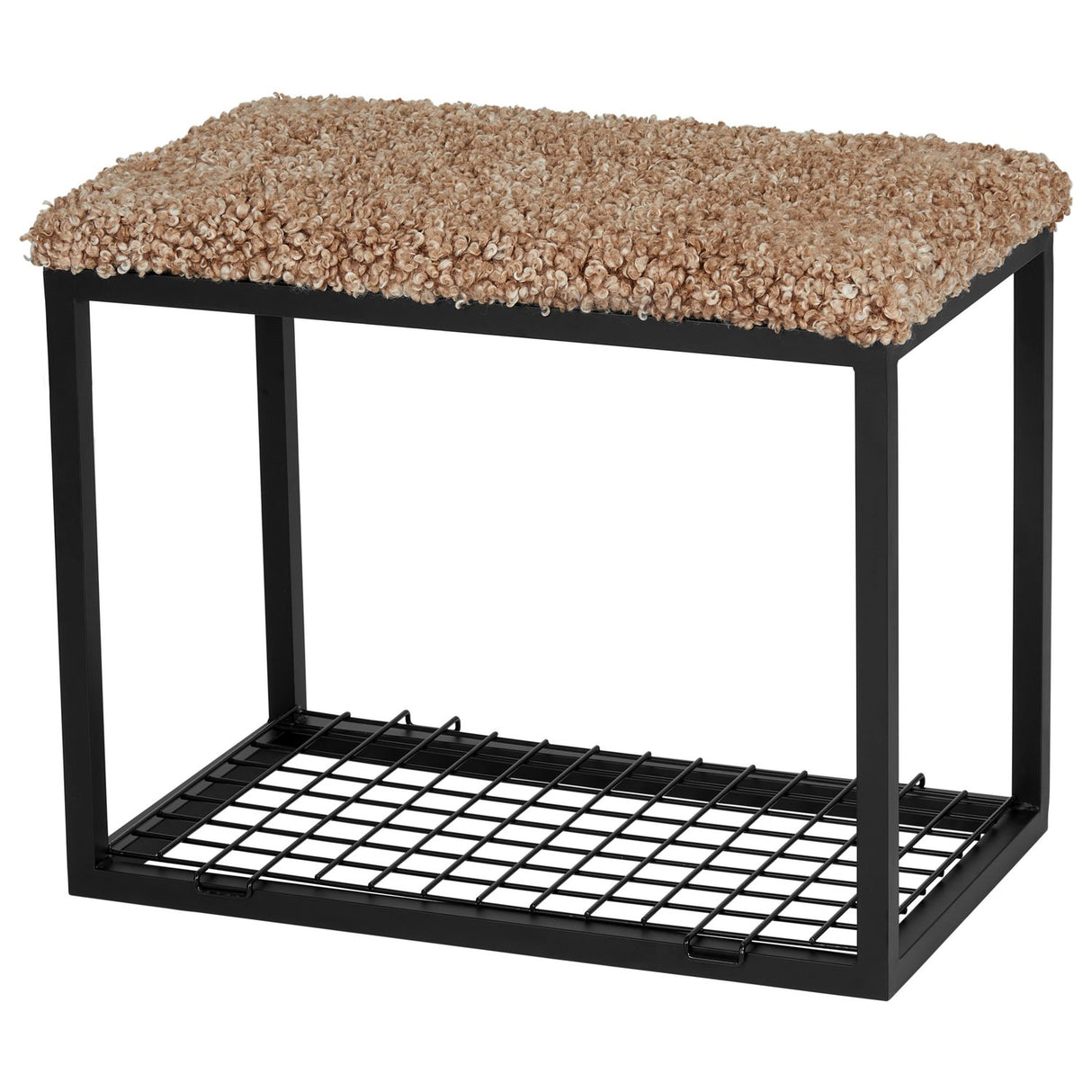 Palle Lumme 60x35x50 cm Bänk med Sittdyna Sahara/Black