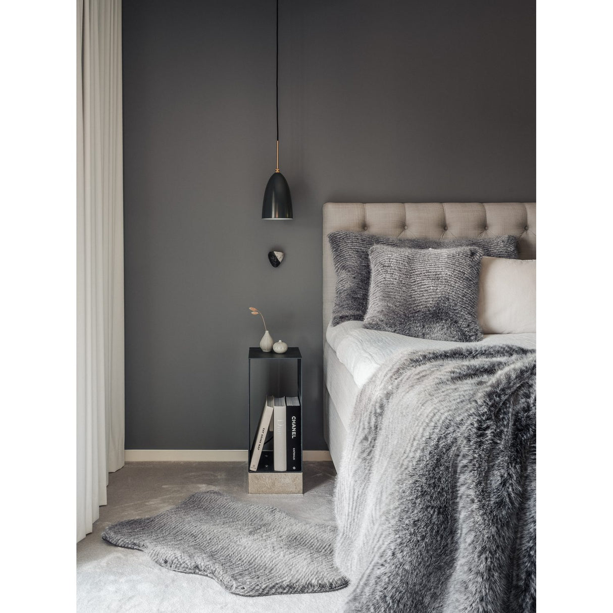 Stilty Grey Pläd 120x180 cm