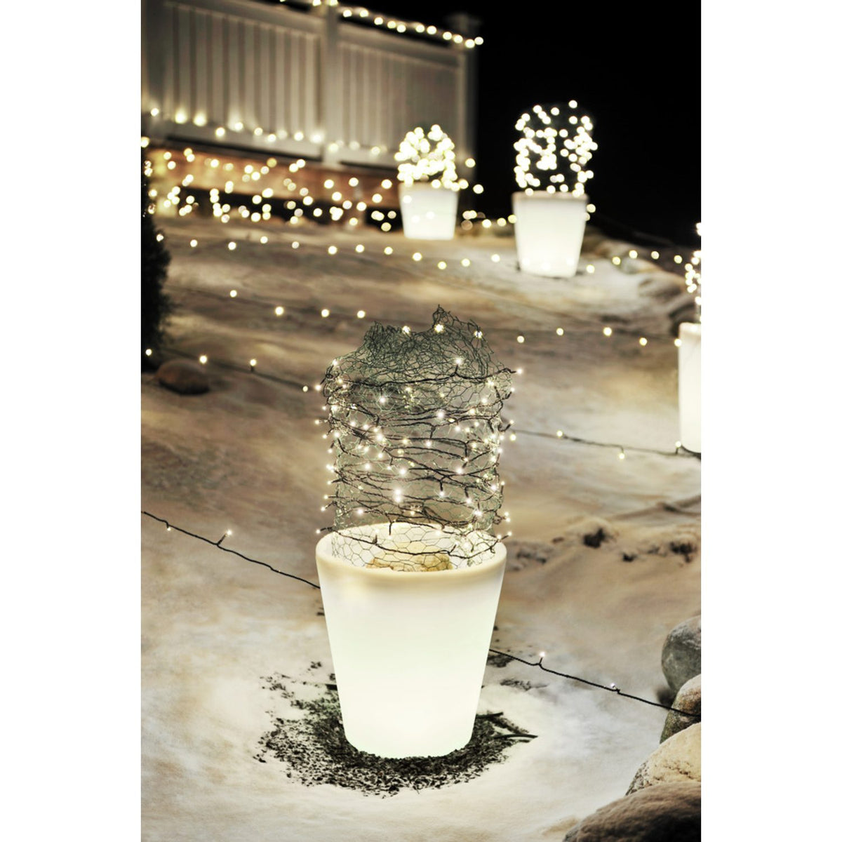 Assisi LED Blomkruka med Belysing Liten