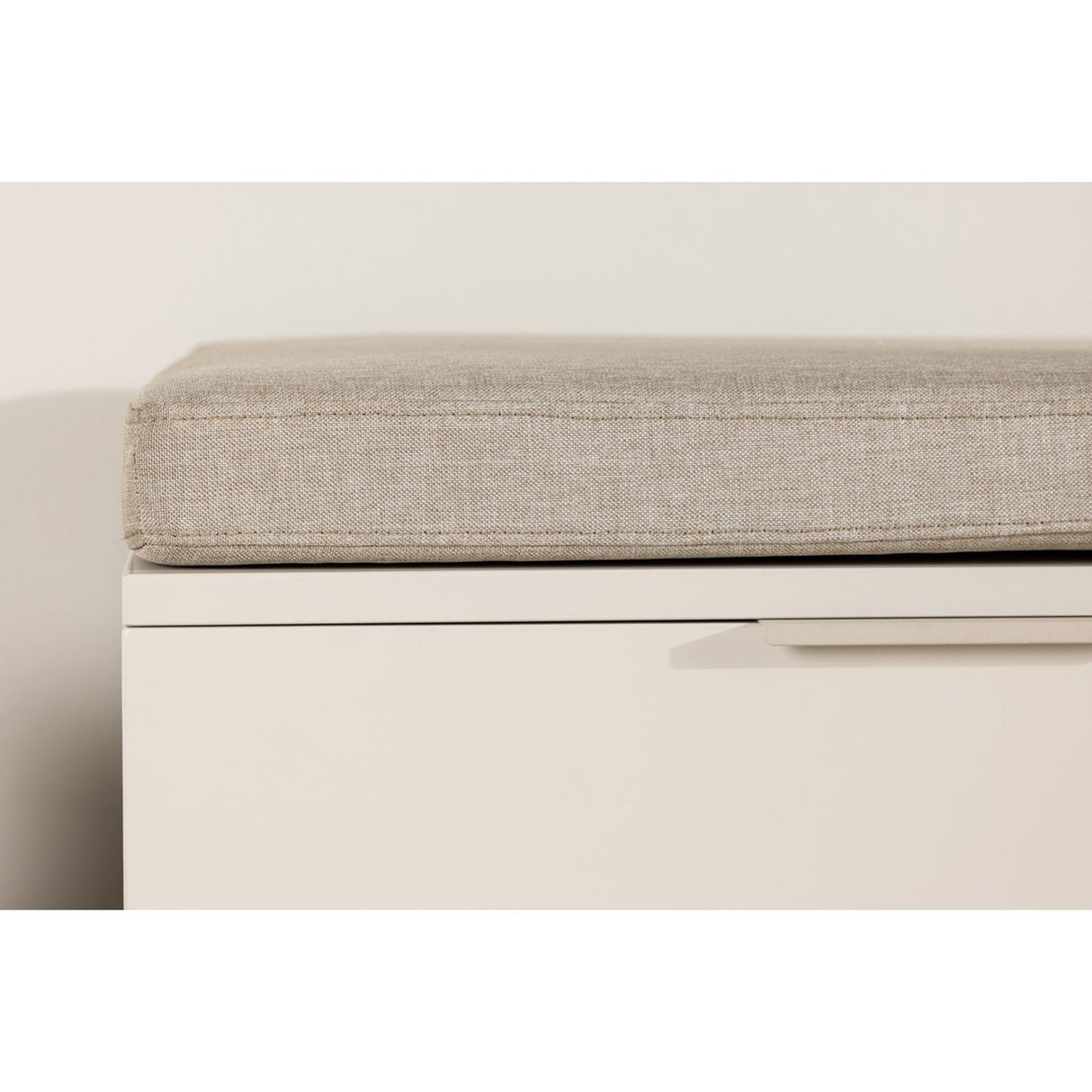 Nice Bänk med dyna Beige, 60 x 120 x 6