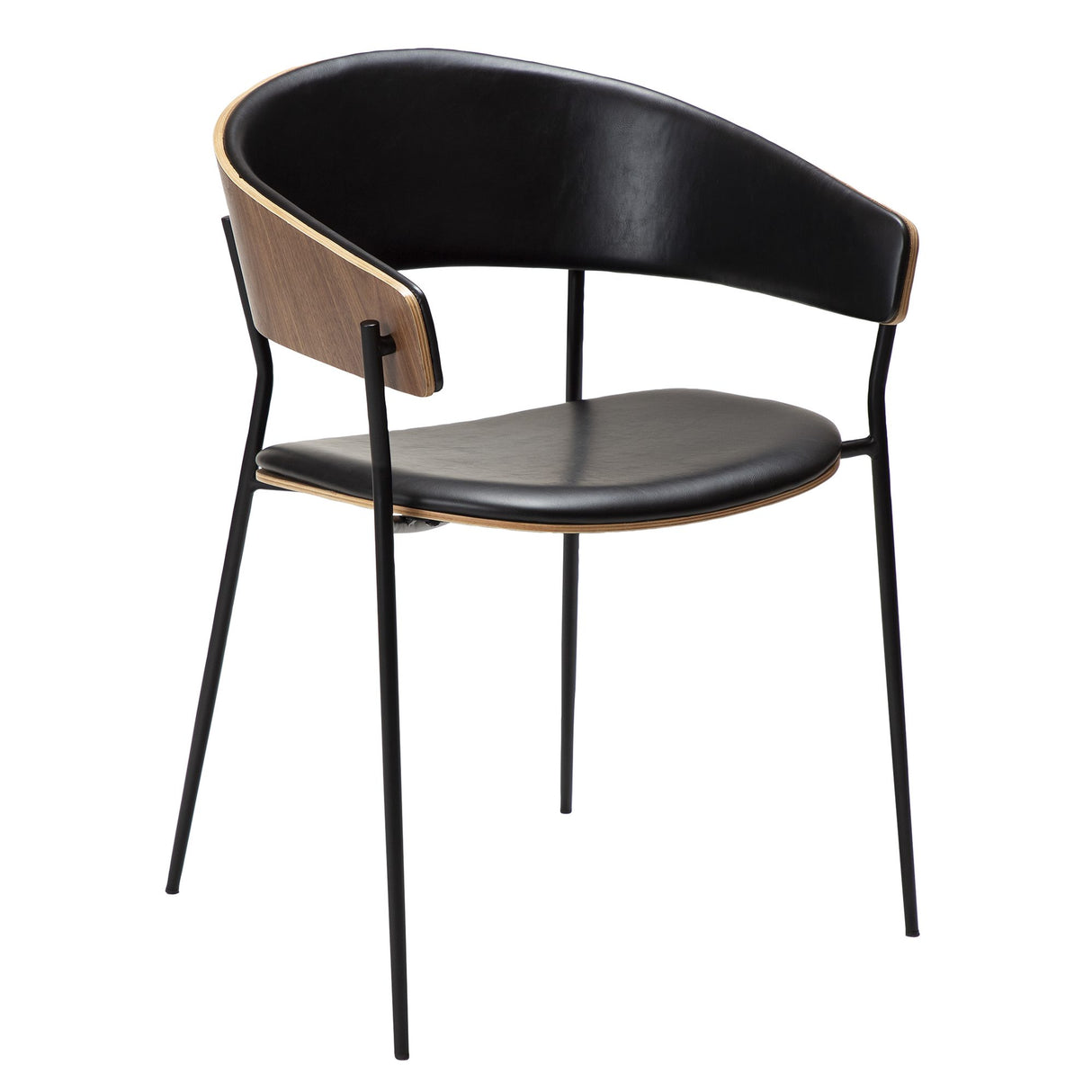 Crib Stol Vintage Black, Walnut