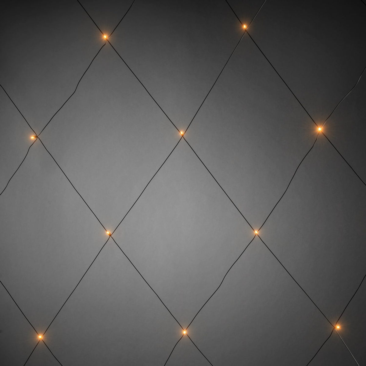 Nät LED Svart kabel 24V/IP44 Ljusslinga Ute 2.5x1.5m, Amber