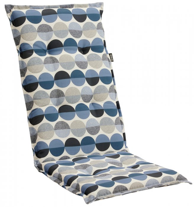 Naxos Positionsstolsdyna Blå Mönstrad