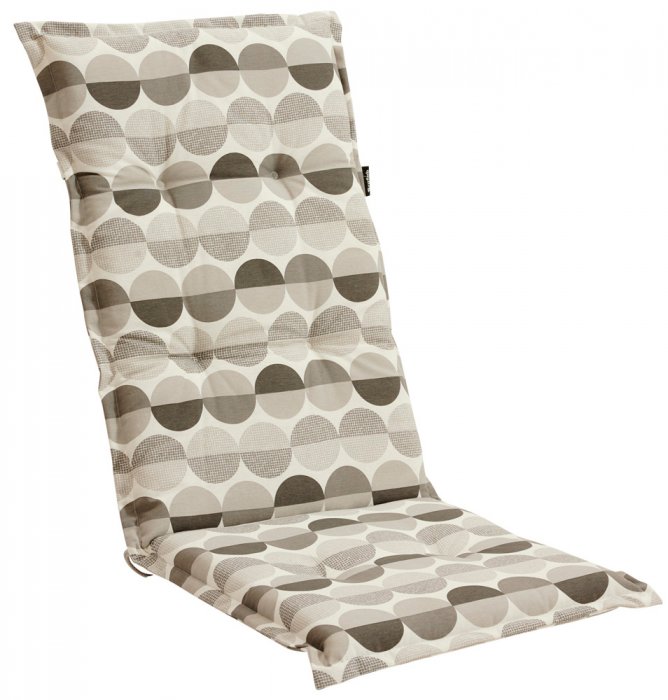Naxos Positionsstolsdyna Grå Mönstrad