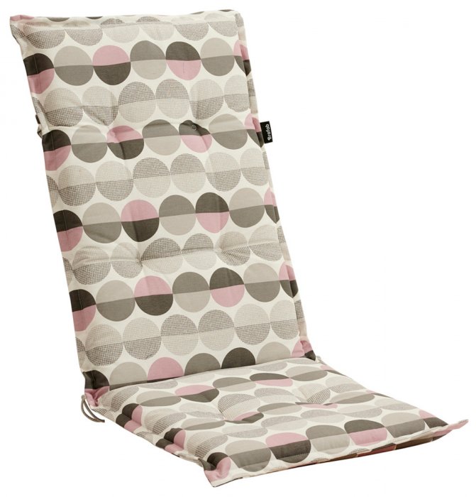 Naxos Positionsstolsdyna Rosa Mönstrad