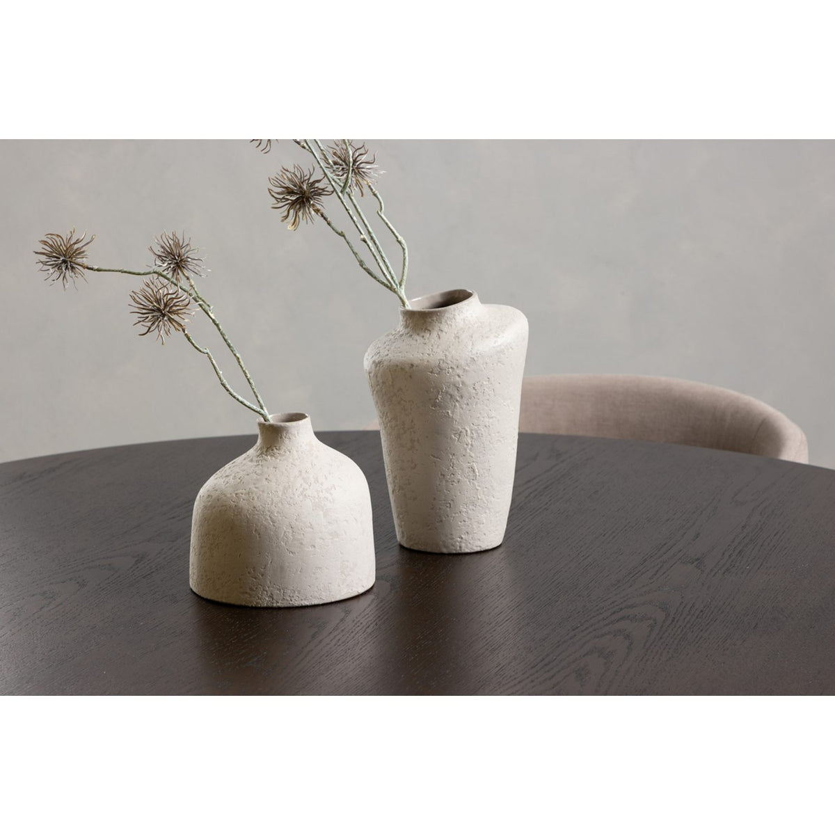 Stone, Berit Rund matgrupp Beige, Svart, Svart, Mocka, ⌀120