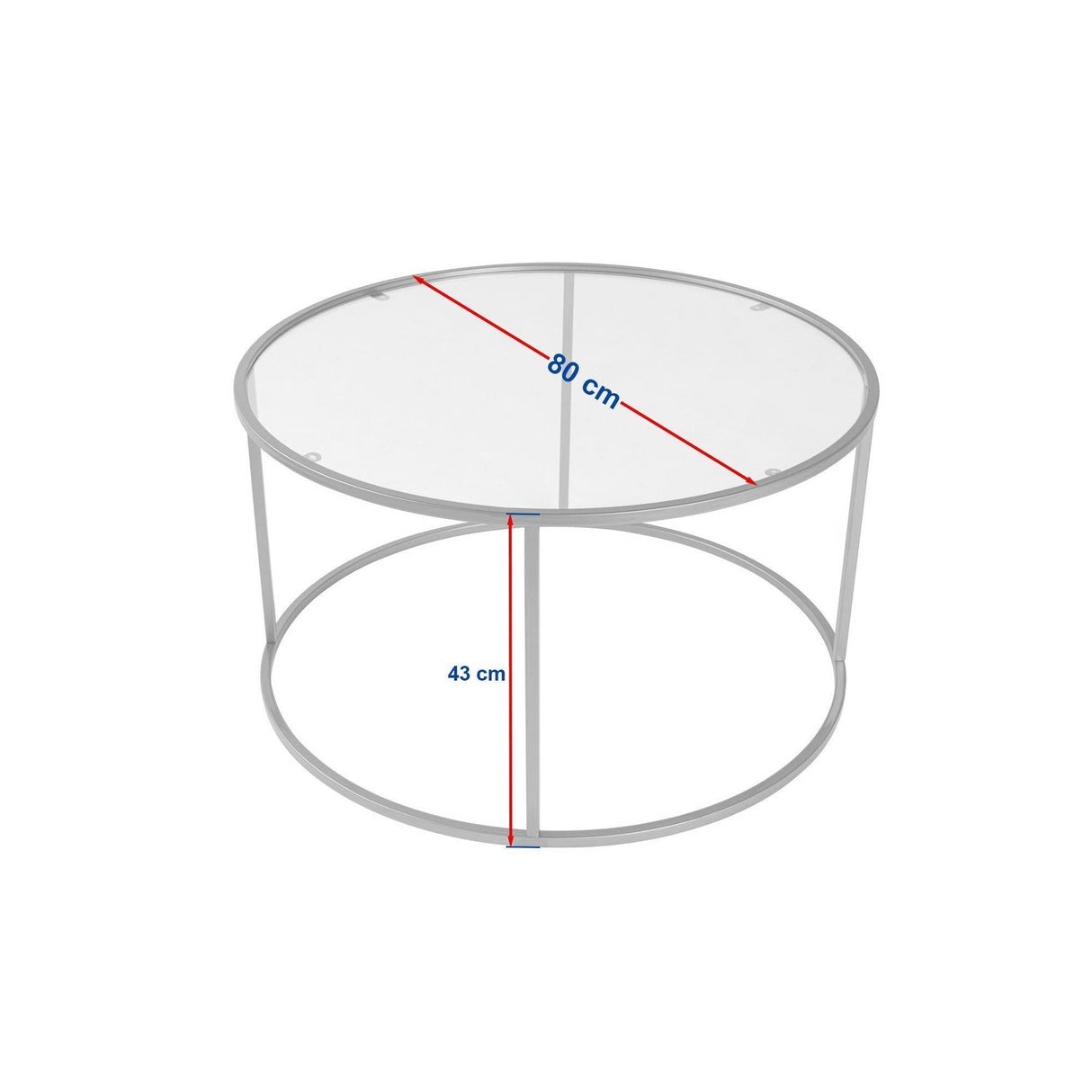 Senata Soffbord Guld transparent